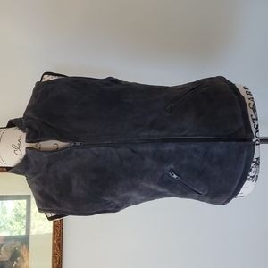 River Island gray suede vest